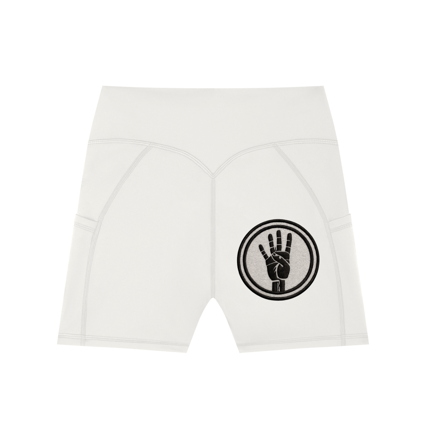 4ever4s Women's High-Waisted Pocket Biker Shorts