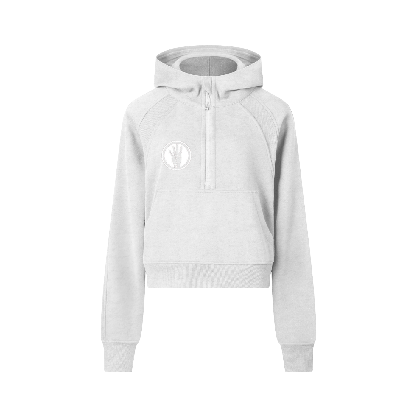 4ever4s Cropped Half-Zip Hoodie