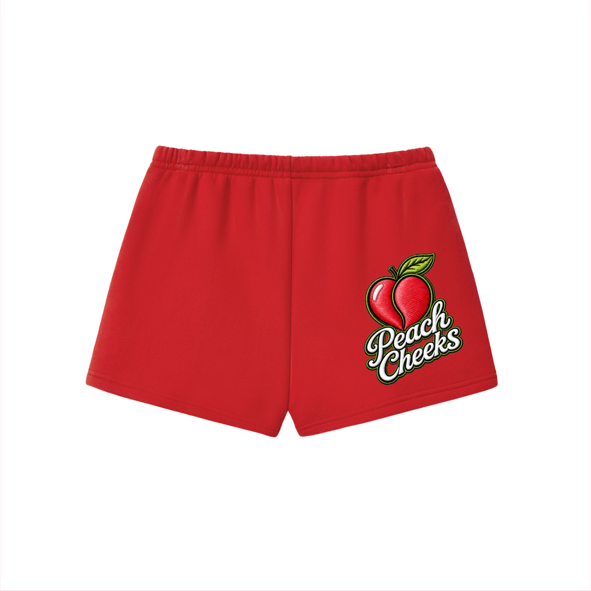 'PEACH CHEEKS "Essential Fleece Drawstring Sweatshorts,"