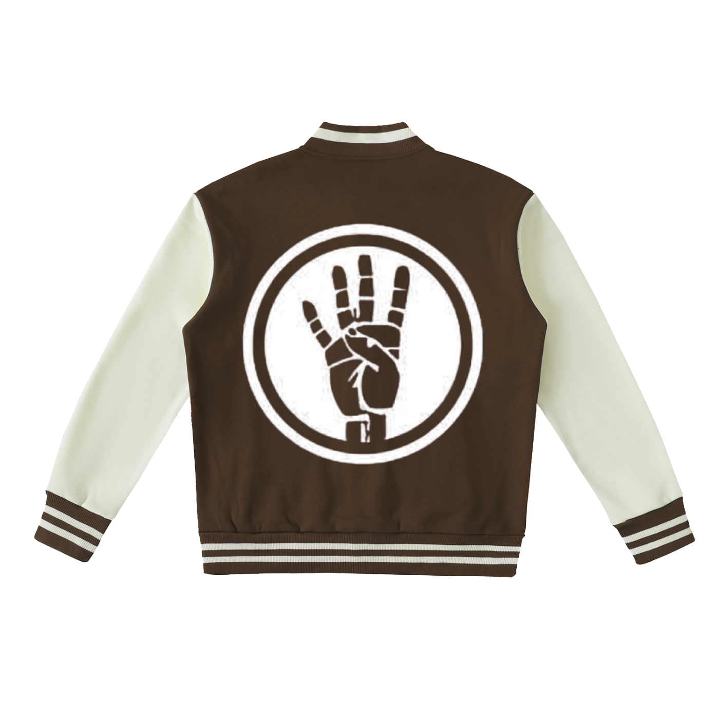 Two-Tone Fleeced Varsity Jacket