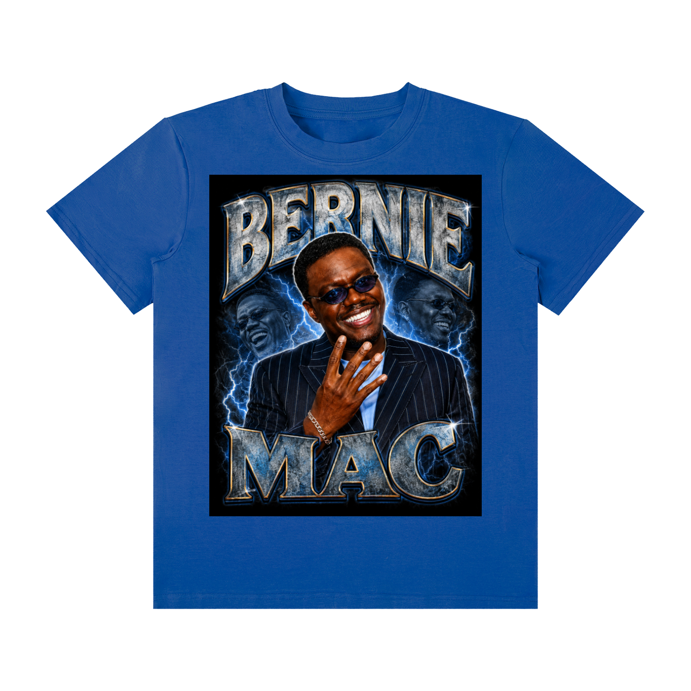 Bernie Mac 4ever4s Unisex Classic Crew Neck Cotton T-Shirt
