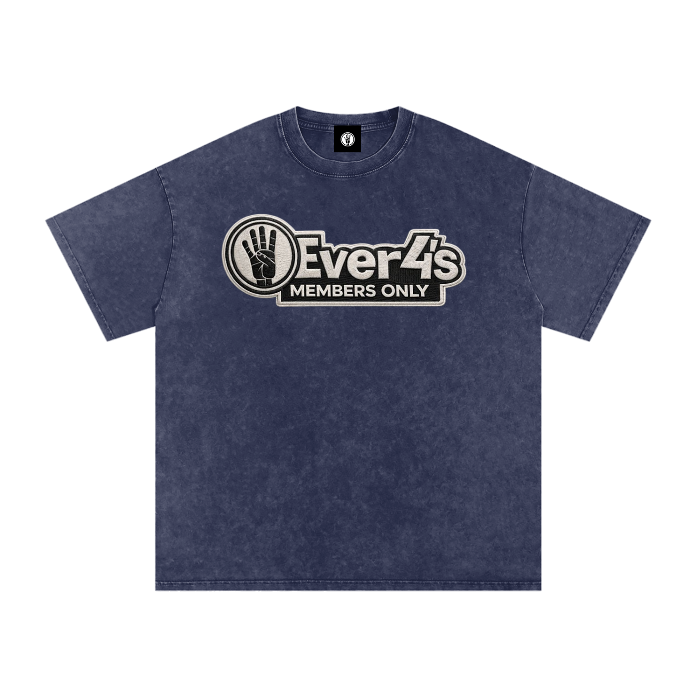 Members Only 4ever4s Snow Washed Oversized Cotton T-Shirt