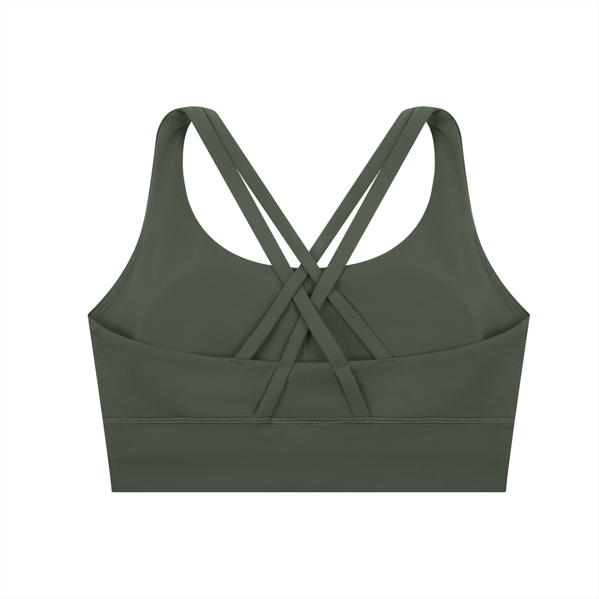 " PEACH CHEEKS " Strappy Criss-Cross Sports Bra
