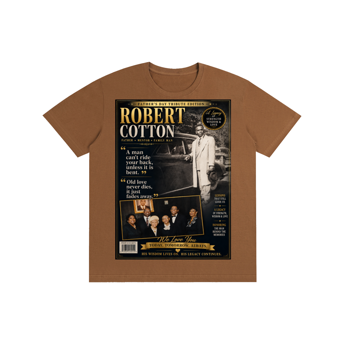 Mr.Robert Cotton FathersDay Pure Cotton T-Shirt