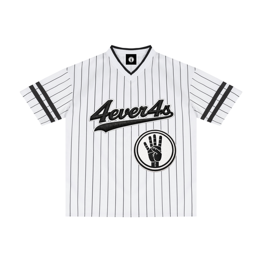 4ever4s Unisex Striped Loose V-Neck T-Shirt