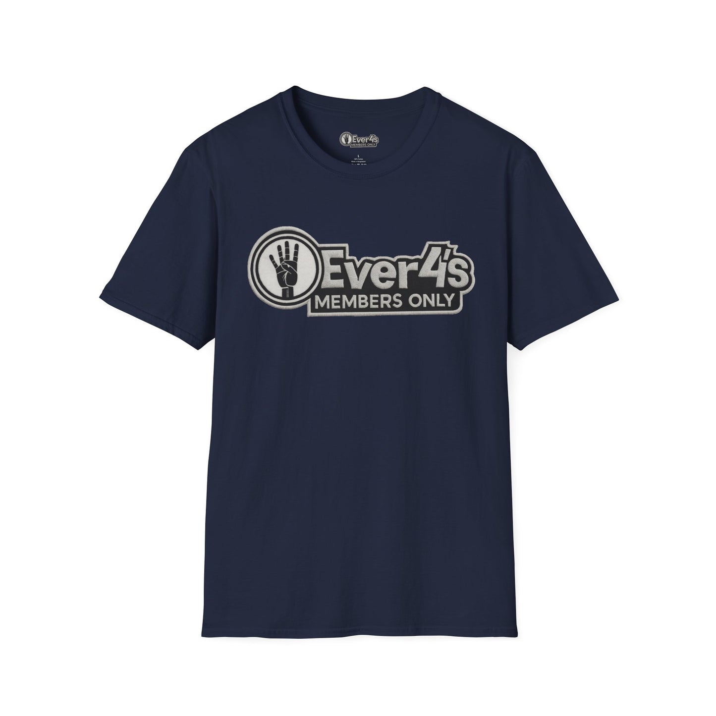 Members Only "4Ever 4's" T‑Shirt — Retro Hand‑Signal Graphic Tee