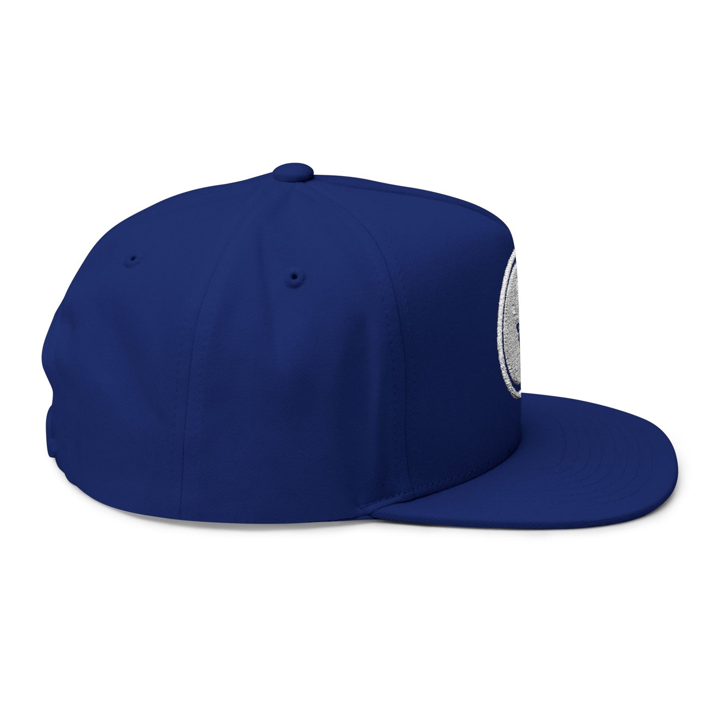 Copy of 4ever4s Embroidered Raised Hand Logo Flat Bill Cap — Retro Distressed Snapback Hat