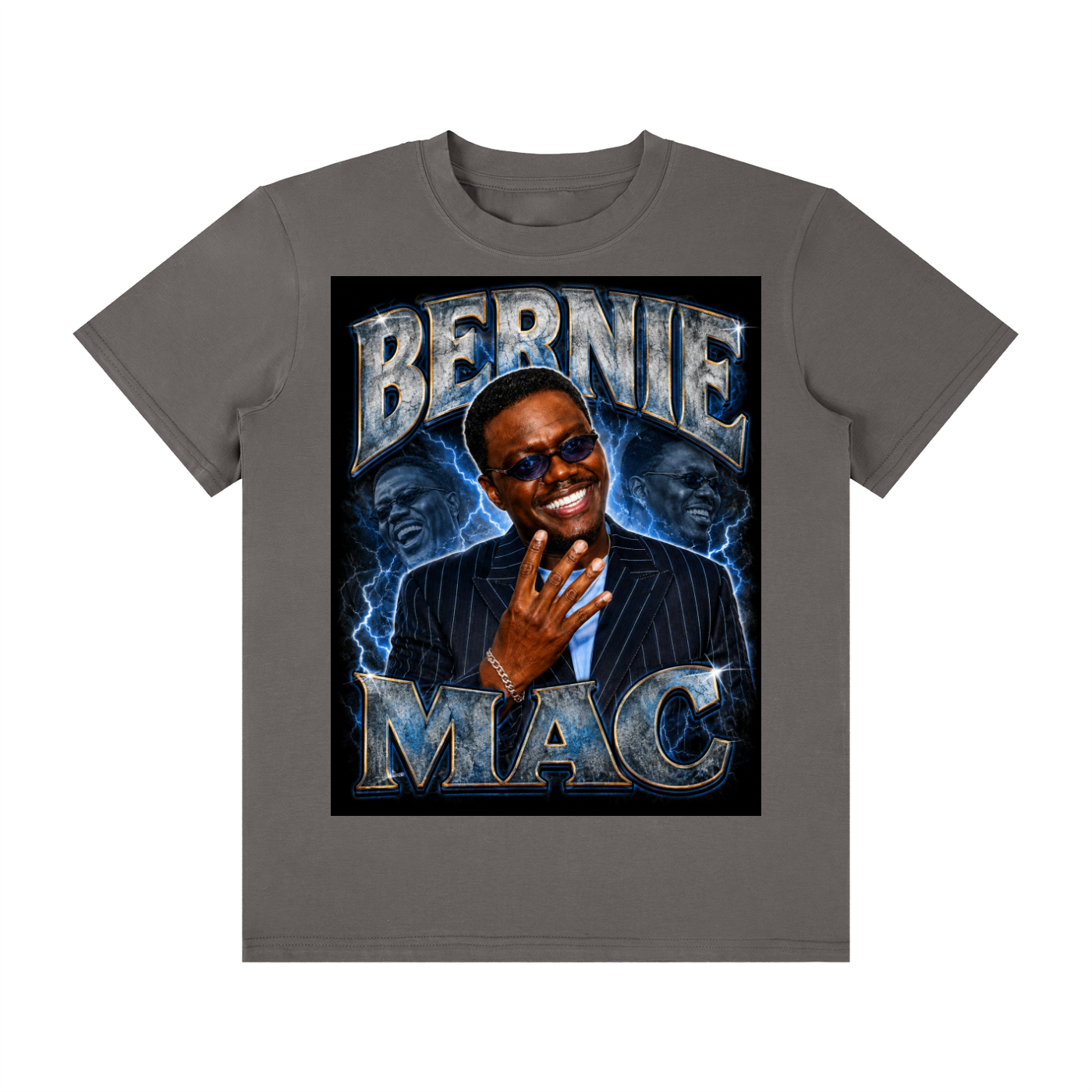 Bernie Mac 4ever4s Unisex Classic Crew Neck Cotton T-Shirt