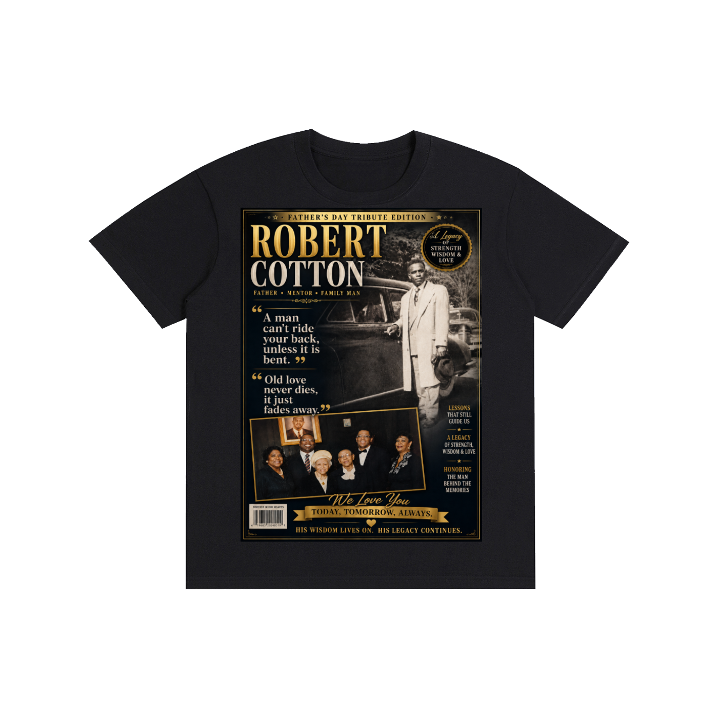 Mr.Robert Cotton FathersDay Pure Cotton T-Shirt