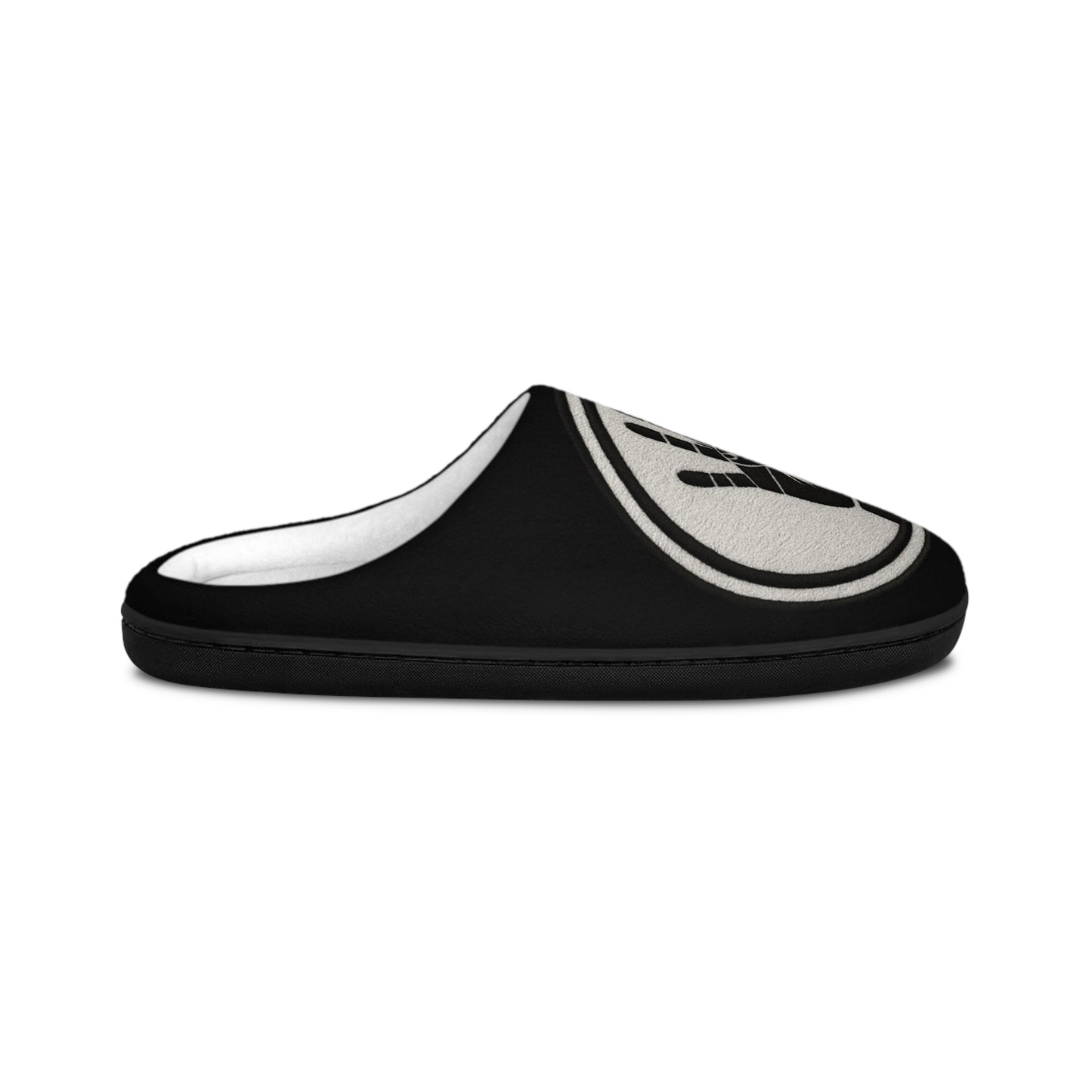 4ever4 Hand Signal Indoor Slippers — Women’s Cozy Black Slip-On