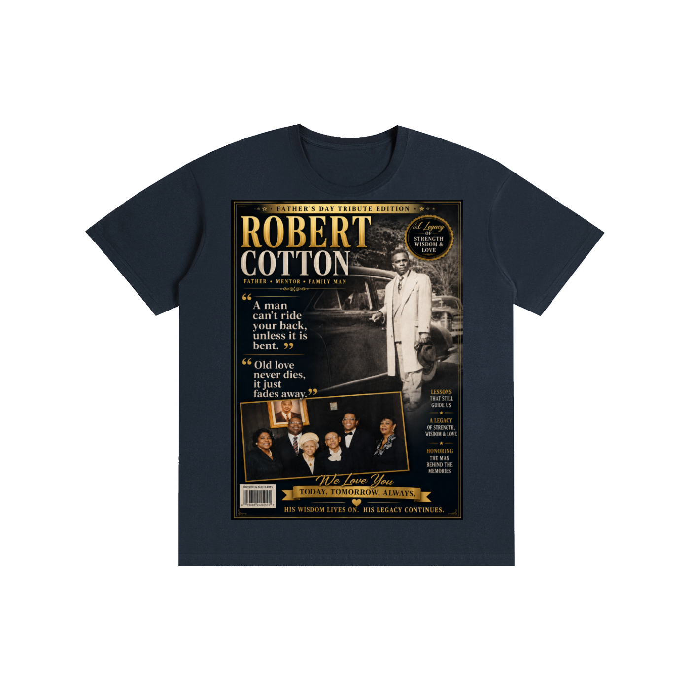 Mr.Robert Cotton FathersDay Pure Cotton T-Shirt
