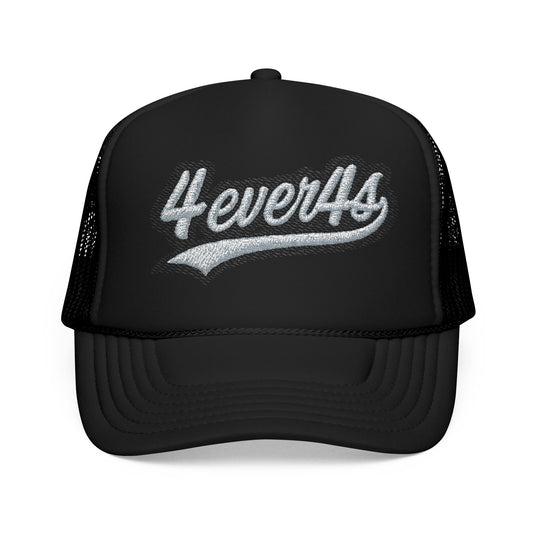 Stylish Foam Trucker Hat with Embroidered '4everAs' Design, Perfect for Casual Days, Gifts, Outdoors, and Summer Fun!