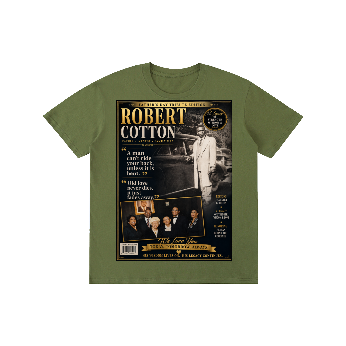 Mr.Robert Cotton FathersDay Pure Cotton T-Shirt