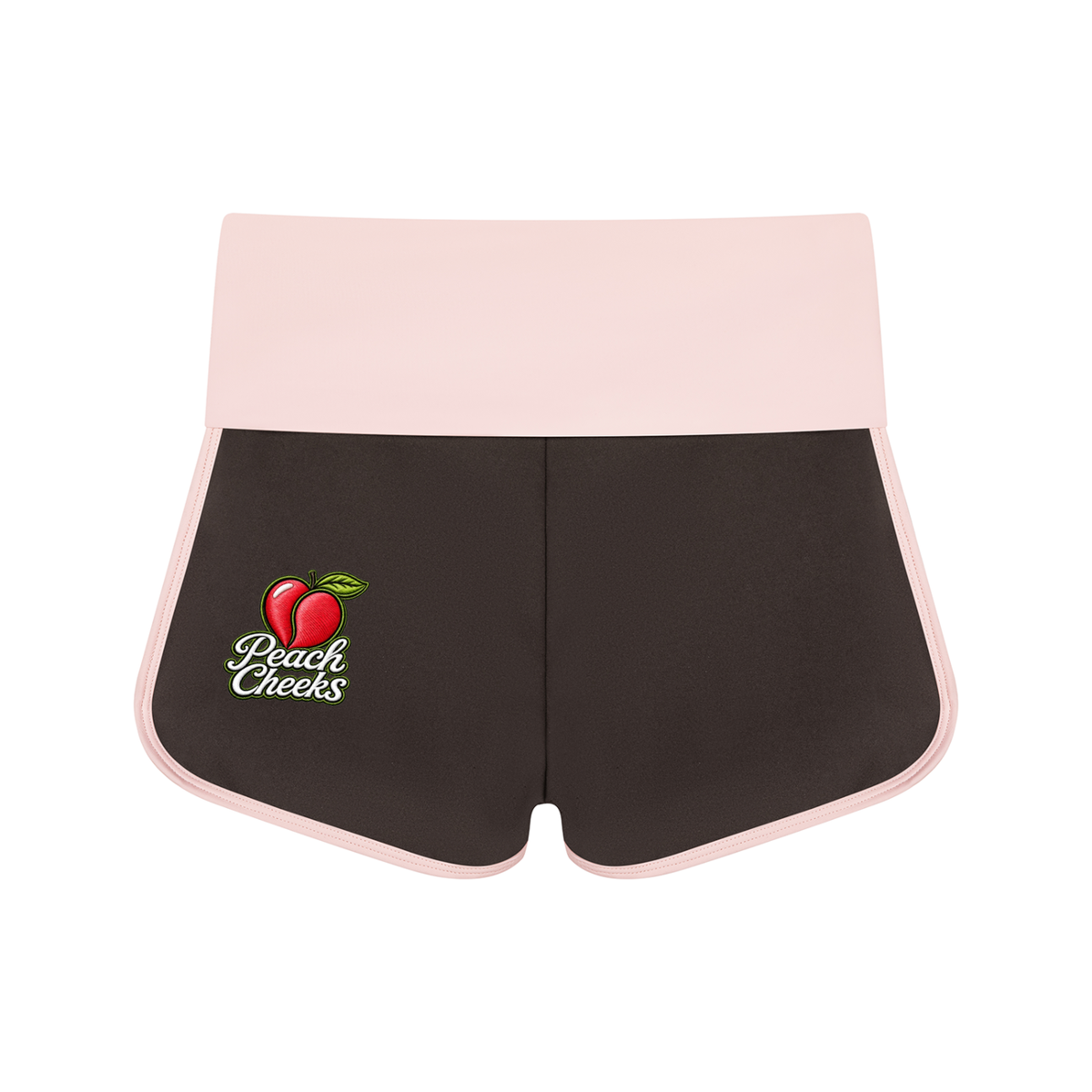 "PEACH CHEEKS" Women’s Color Block Yoga Shorts