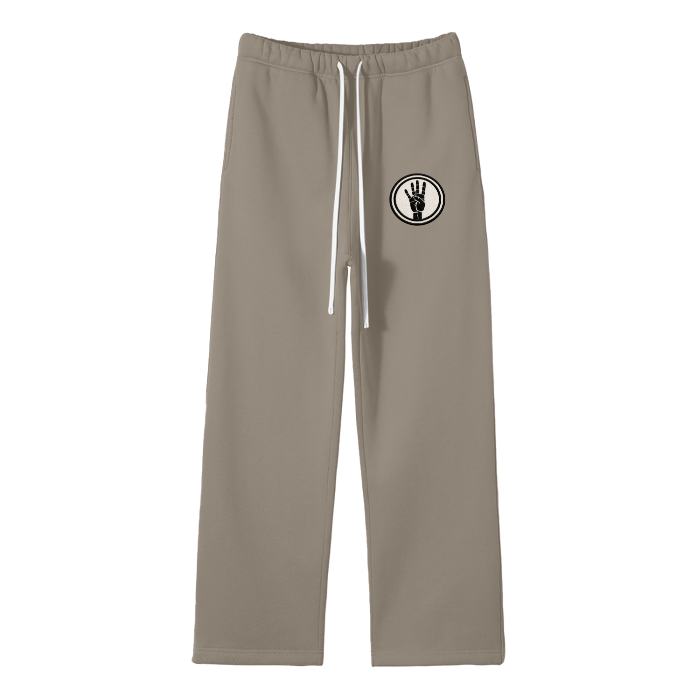 4ever4s Unisex Solid Color Fleece Straight Leg Pants