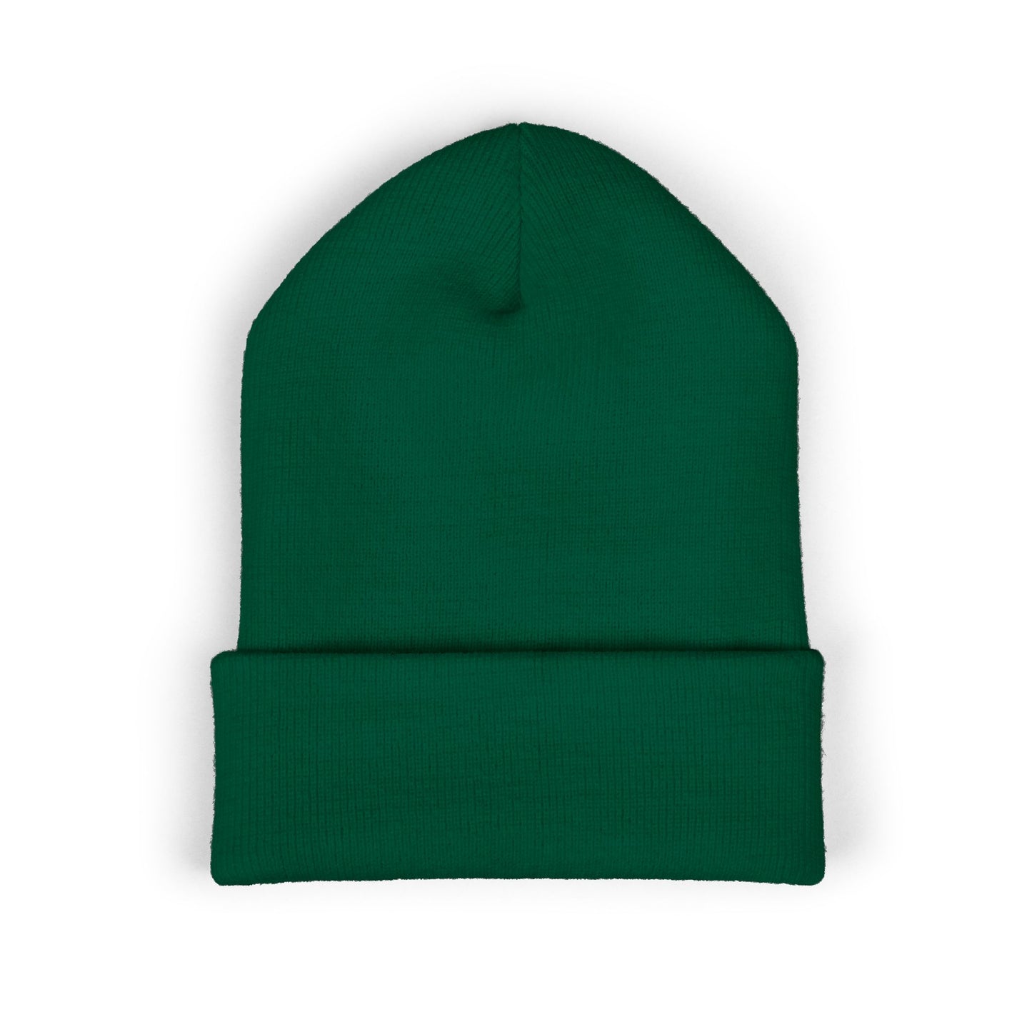 4Ever4s  "Members Only" Embroidered Cuffed Beanie — Olive Knit Winter Hat