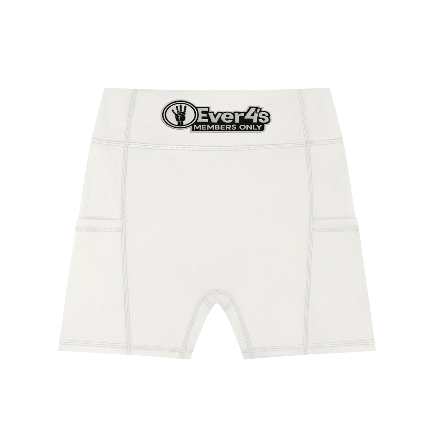 4ever4s Women's High-Waisted Pocket Biker Shorts