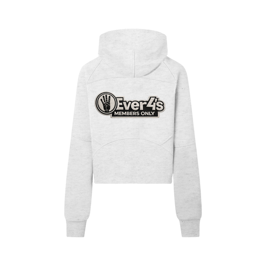 4ever4s Cropped Half-Zip Hoodie