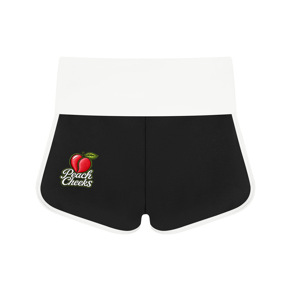 "PEACH CHEEKS" Women’s Color Block Yoga Shorts