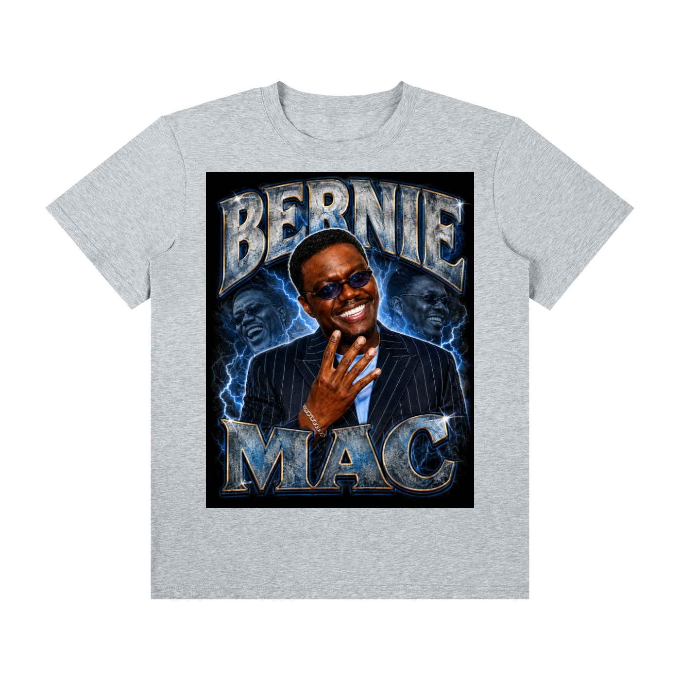 Bernie Mac 4ever4s Unisex Classic Crew Neck Cotton T-Shirt