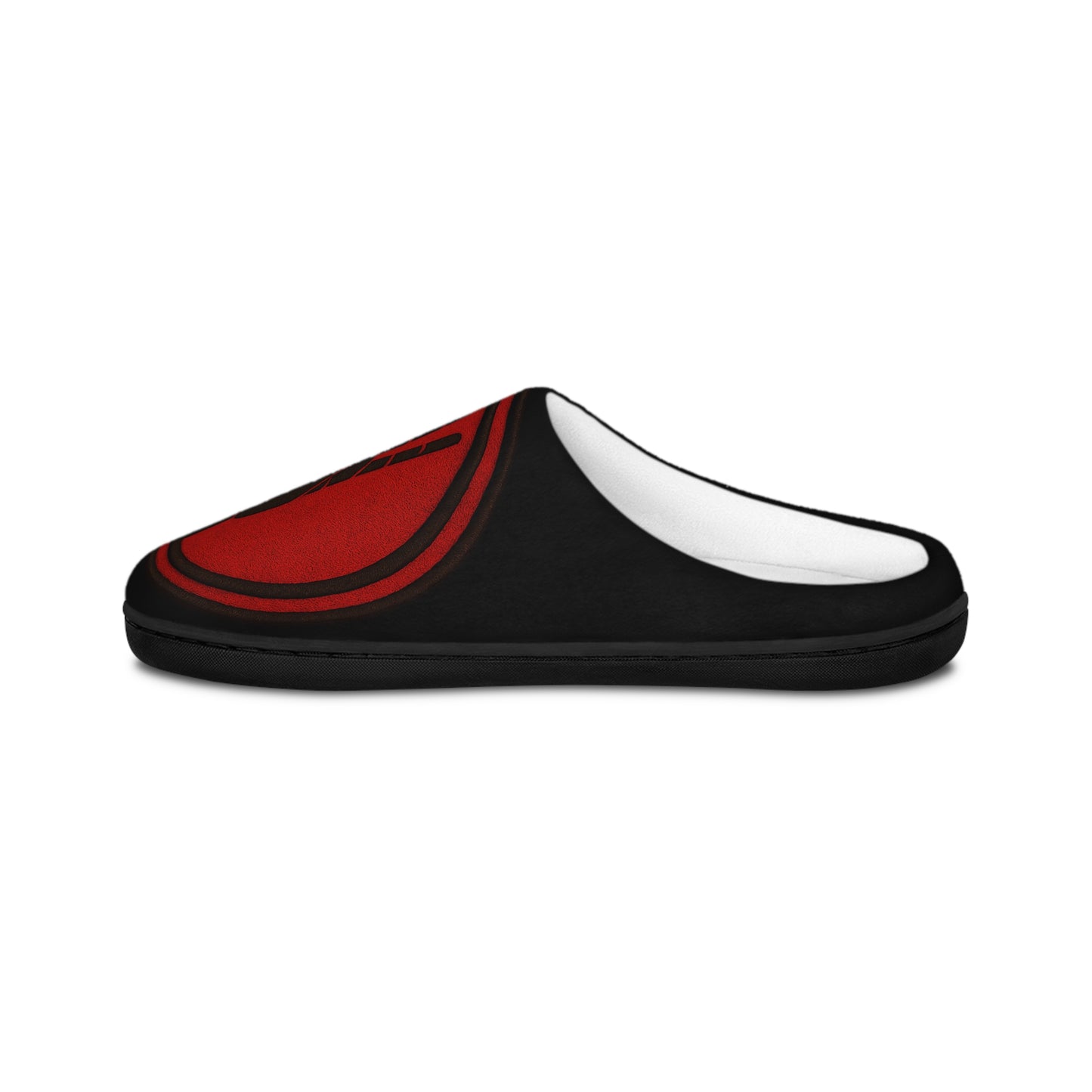 4ever4s Men's Indoor Slippers — Red Hand Emblem Cozy House Shoes