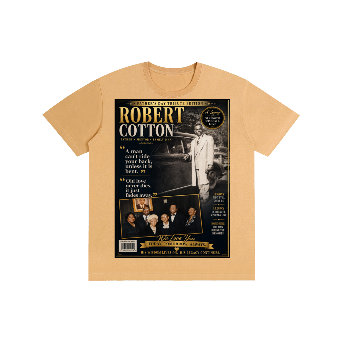Mr.Robert Cotton FathersDay Pure Cotton T-Shirt