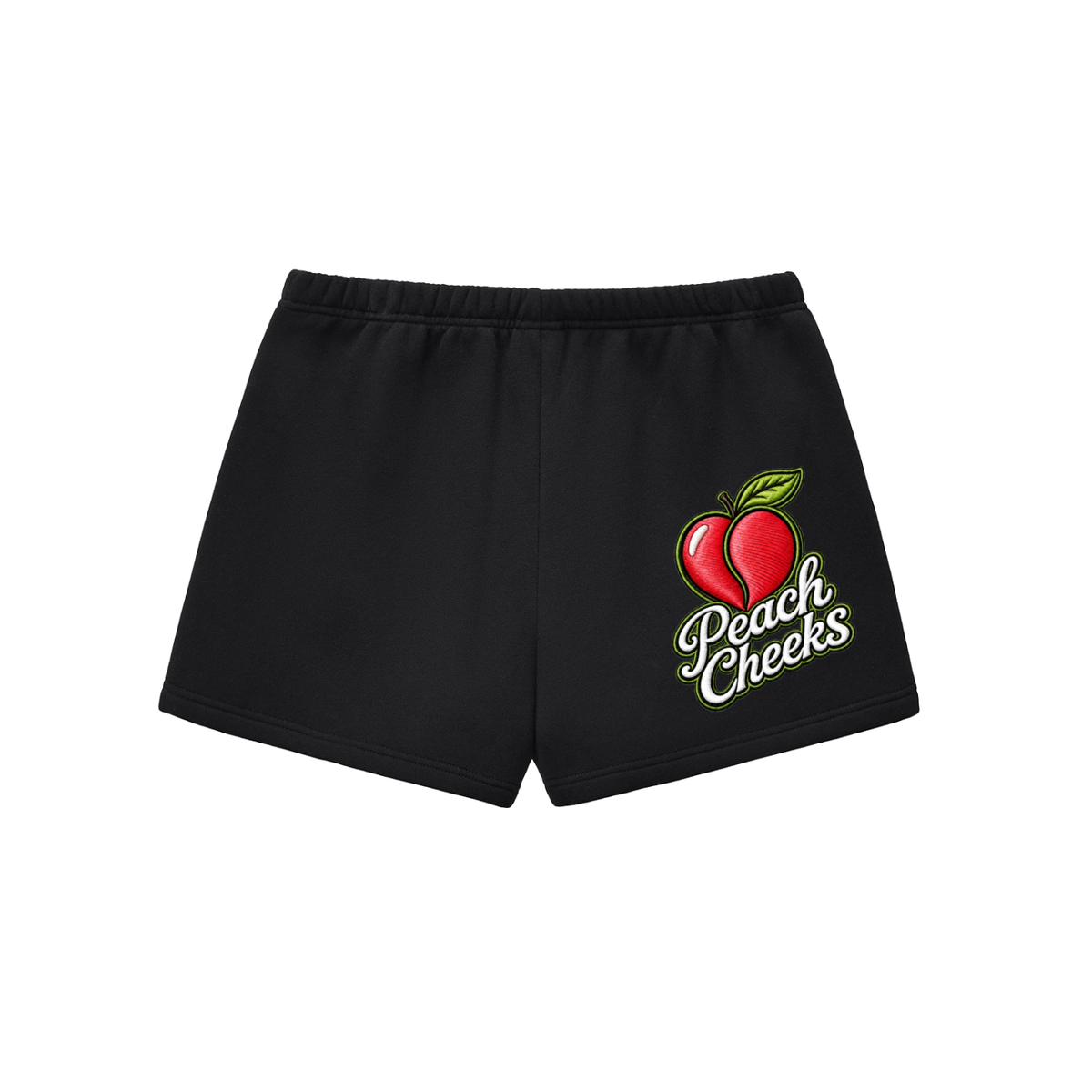 'PEACH CHEEKS "Essential Fleece Drawstring Sweatshorts,"