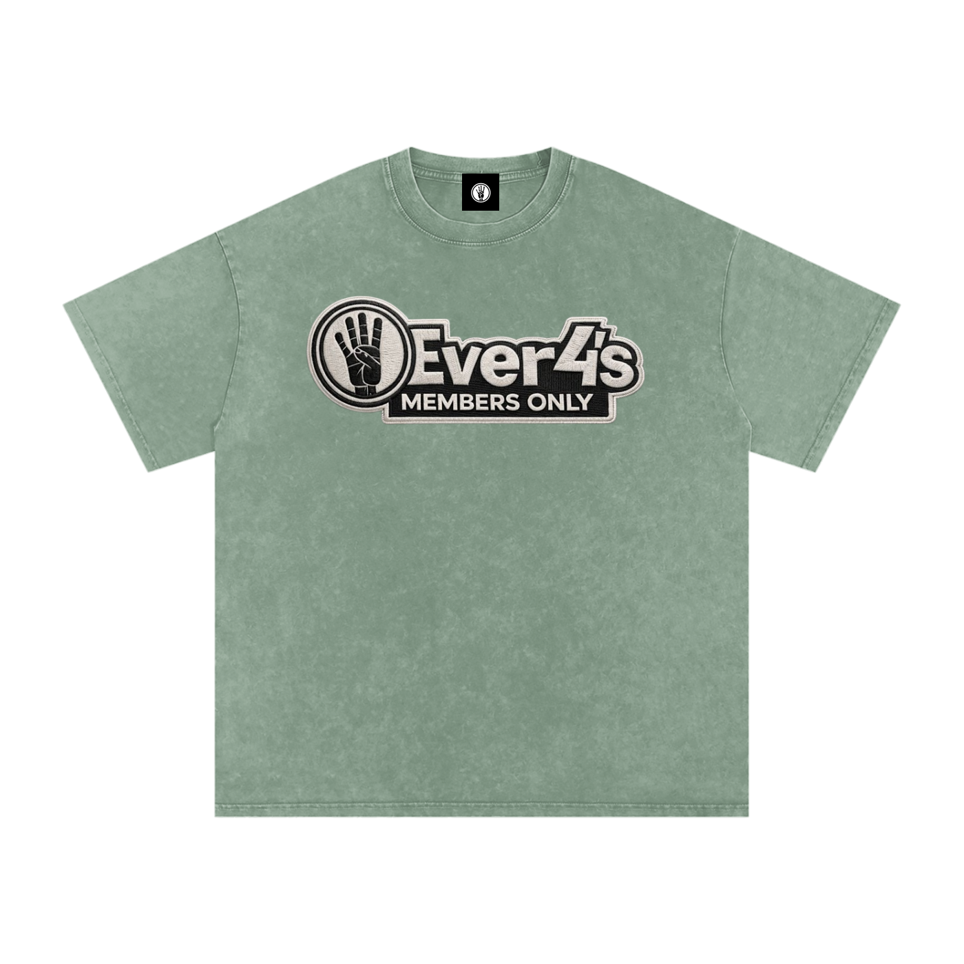 Members Only 4ever4s Snow Washed Oversized Cotton T-Shirt