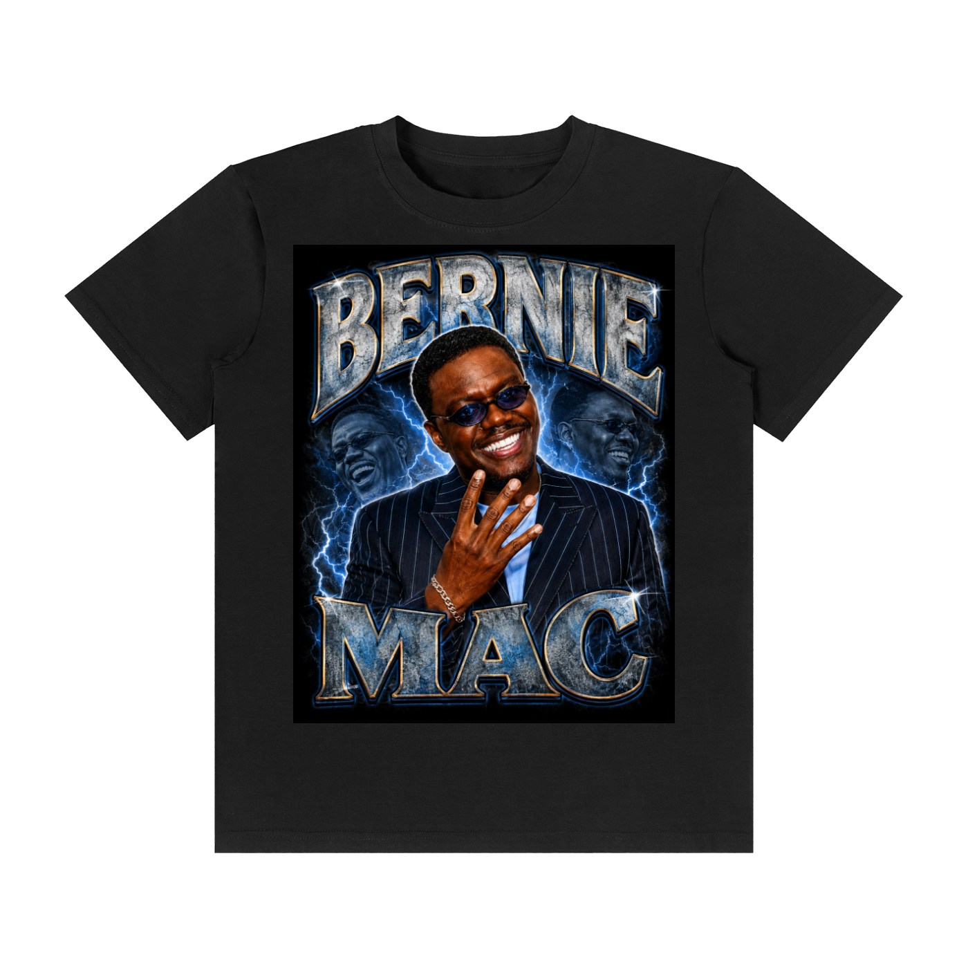 Bernie Mac 4ever4s Unisex Classic Crew Neck Cotton T-Shirt