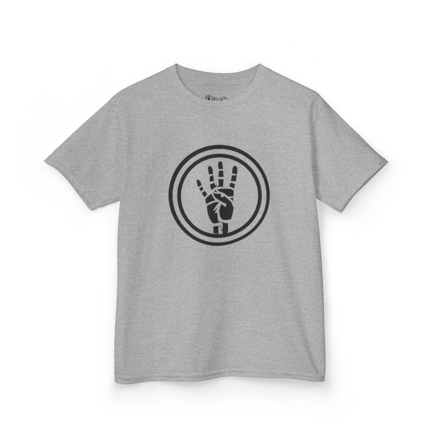 4ever4s Kids Tee — Peace Sign Hand Graphic Shirt