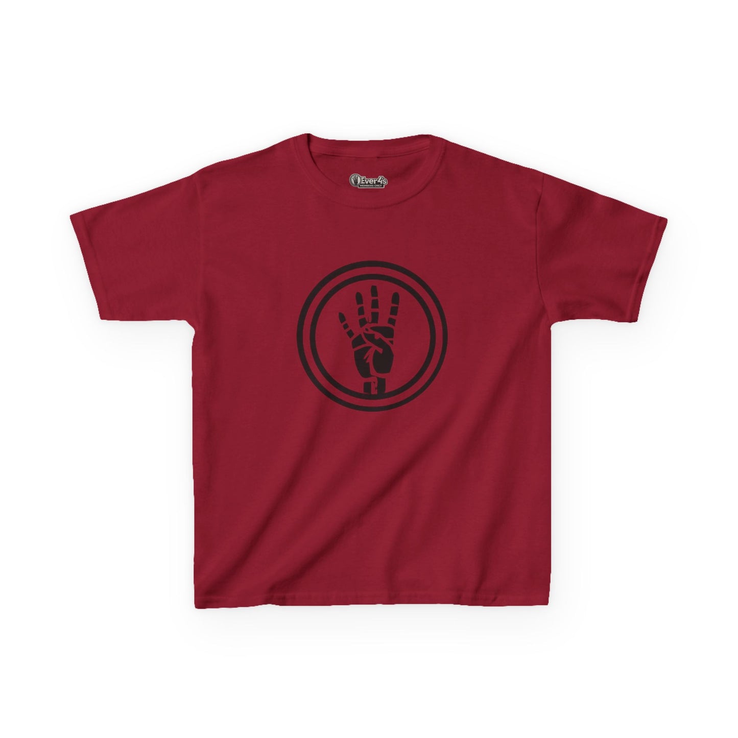 4ever4s Kids Tee — Peace Sign Hand Graphic Shirt