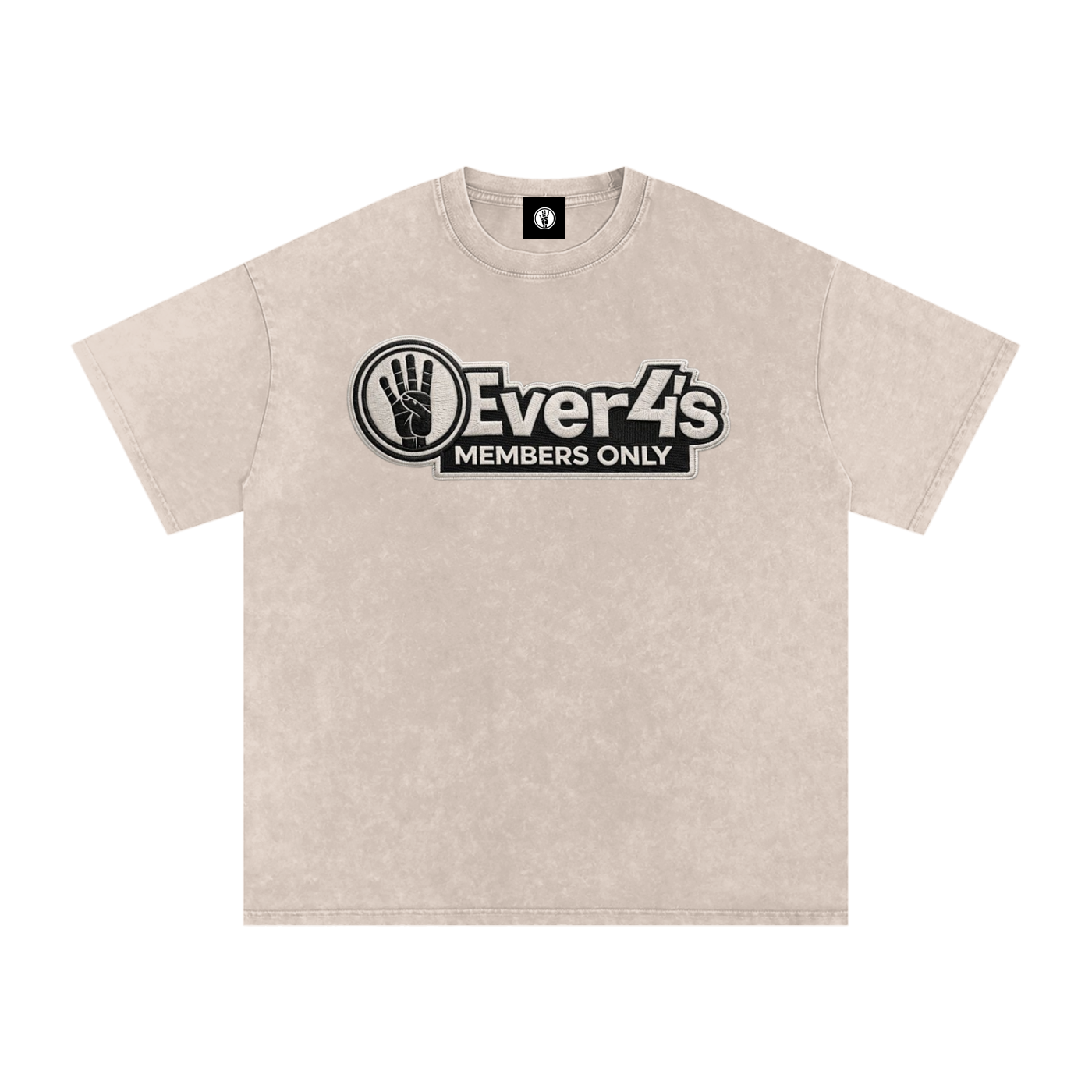 Members Only 4ever4s Snow Washed Oversized Cotton T-Shirt
