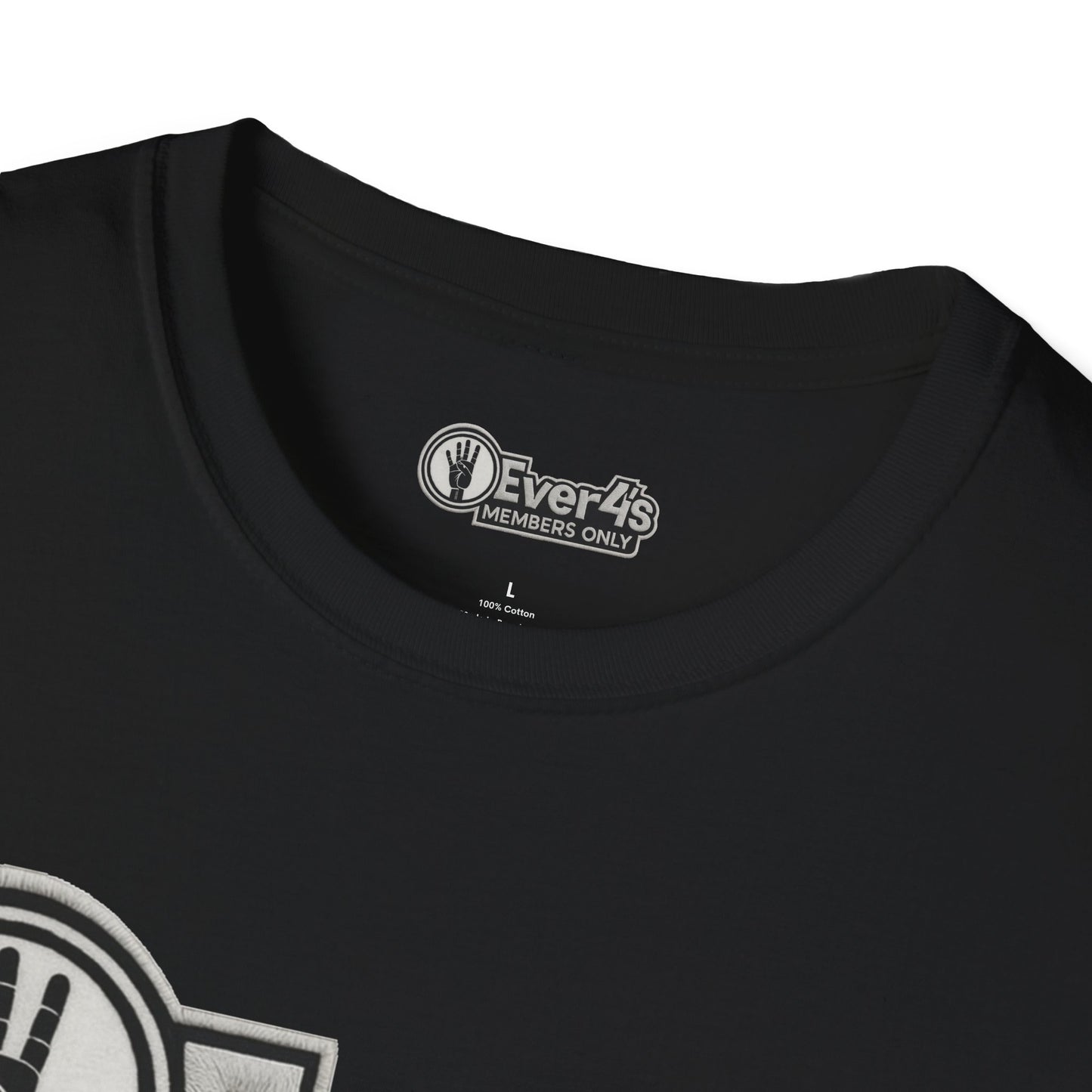 Members Only "4Ever 4's" T‑Shirt — Retro Hand‑Signal Graphic Tee