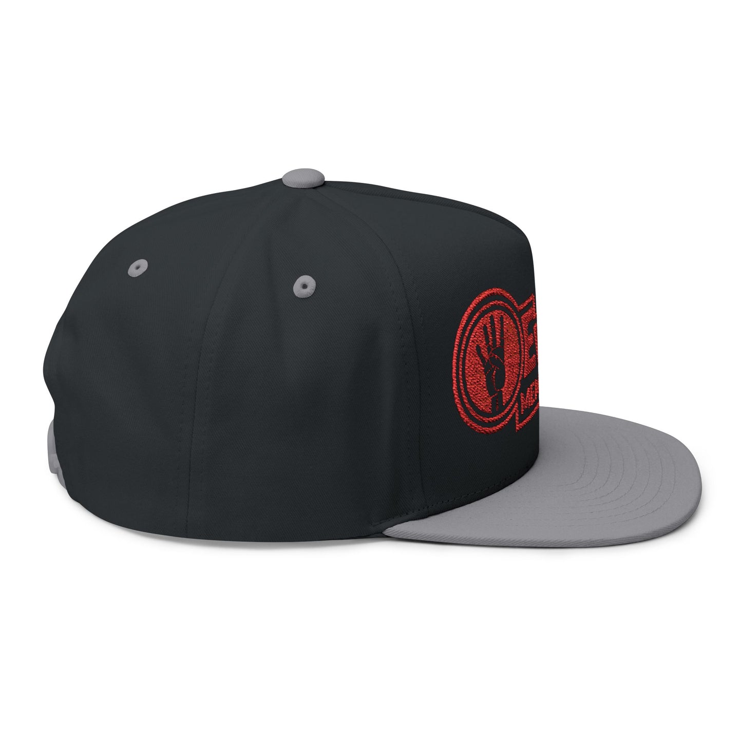 Flat Bill Cap — "4ever4's Members Only" Embroidered Snapback Hat