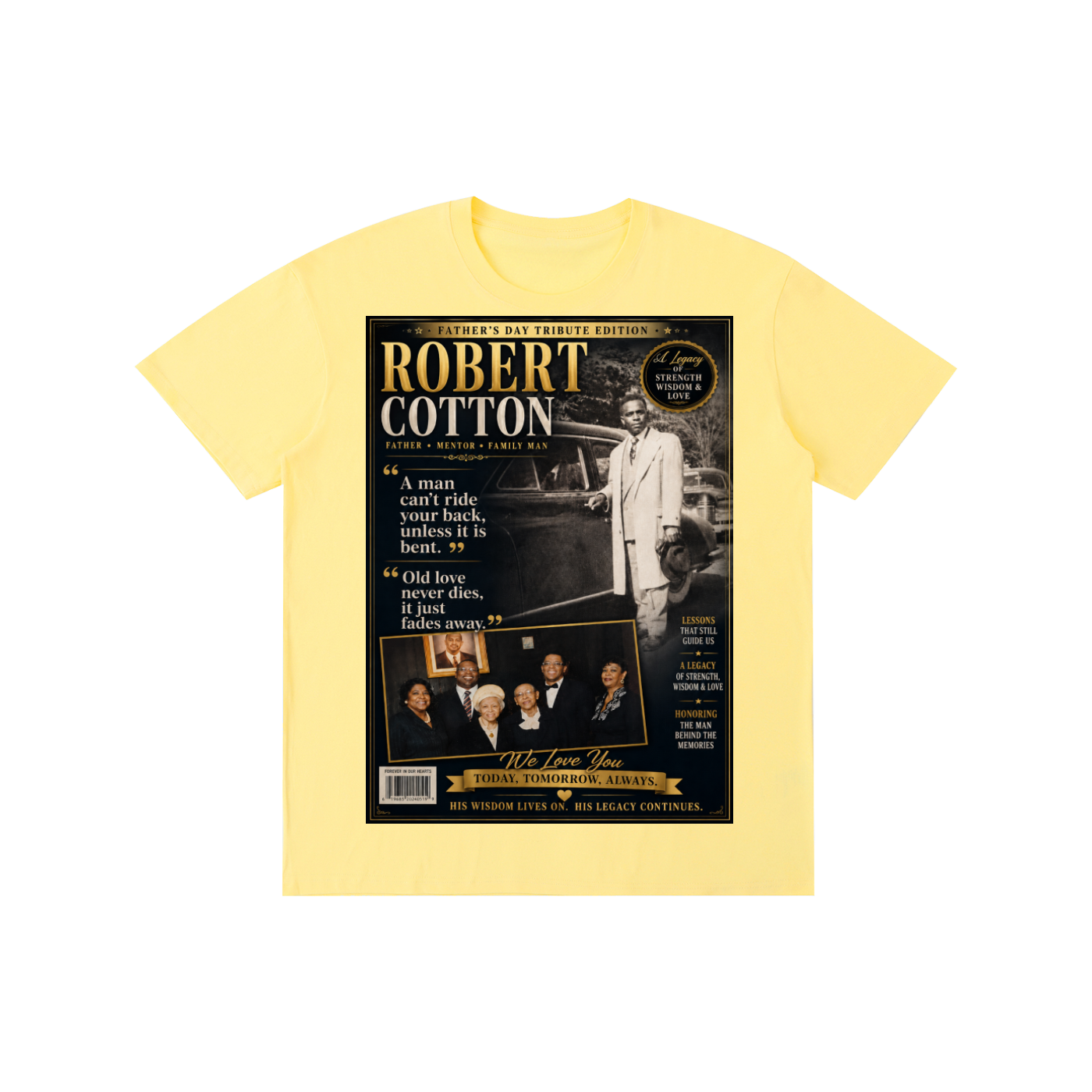 Mr.Robert Cotton FathersDay Pure Cotton T-Shirt