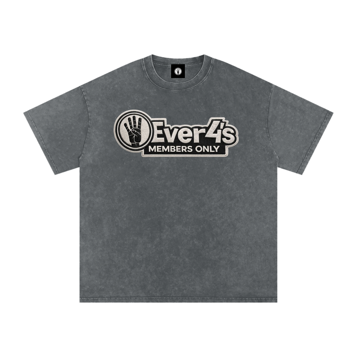 Members Only 4ever4s Snow Washed Oversized Cotton T-Shirt