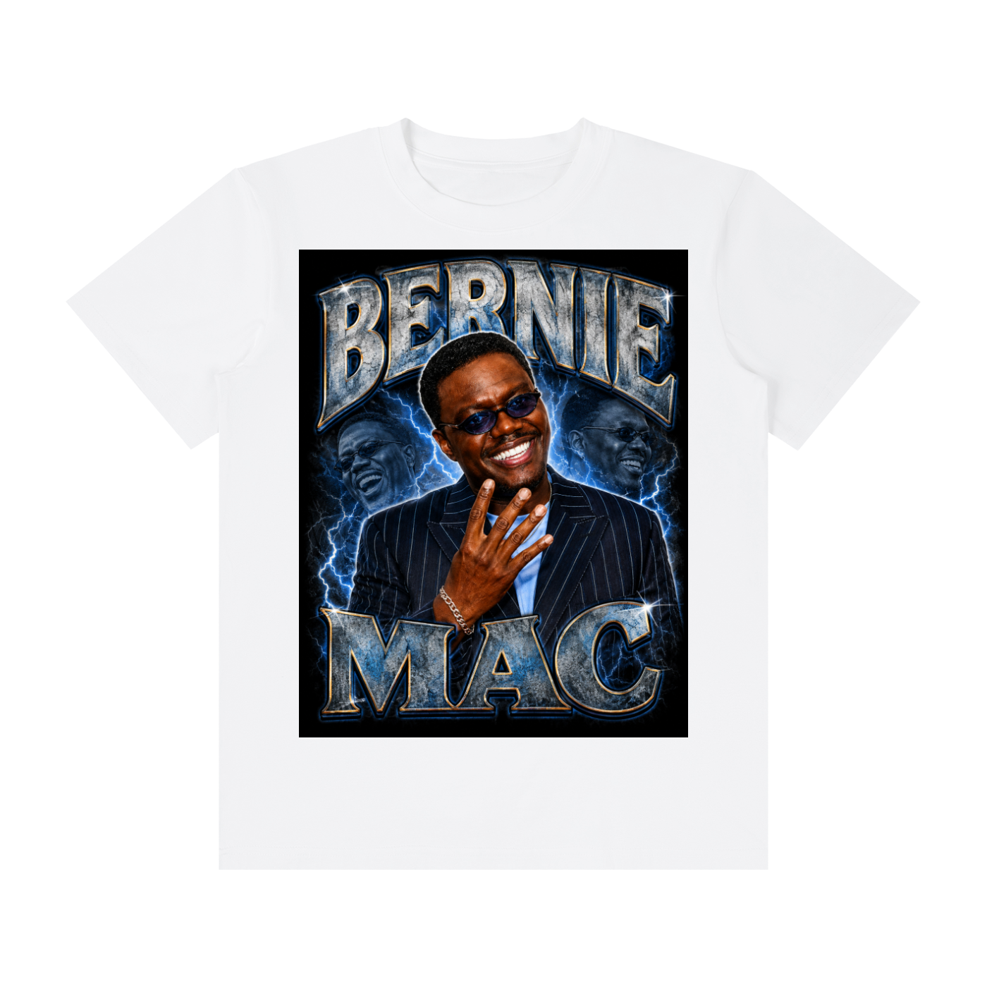 Bernie Mac 4ever4s Unisex Classic Crew Neck Cotton T-Shirt