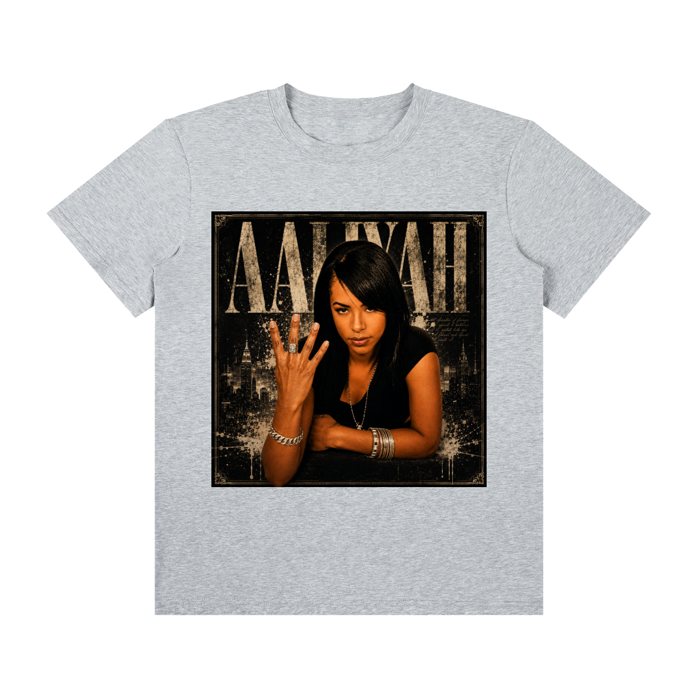 Aaliyah 4ever4s Unisex Classic Crew Neck Cotton T-Shirt