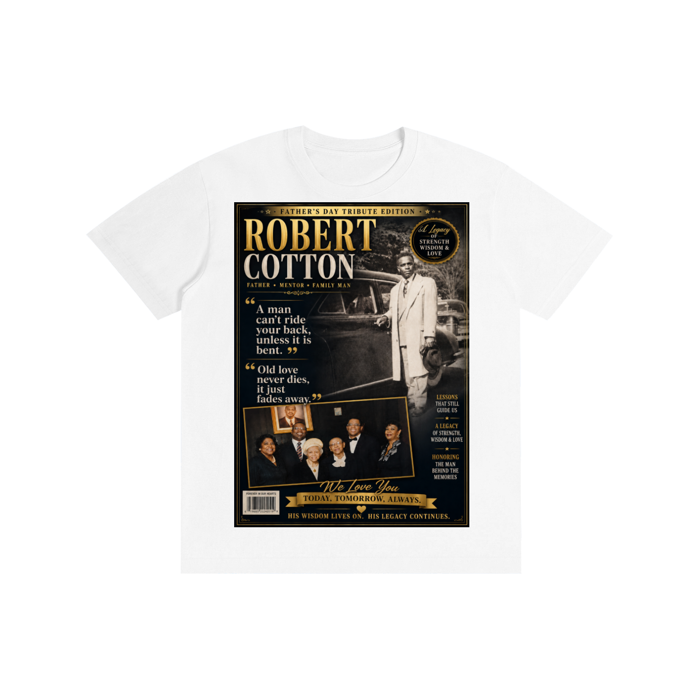 Mr.Robert Cotton FathersDay Pure Cotton T-Shirt