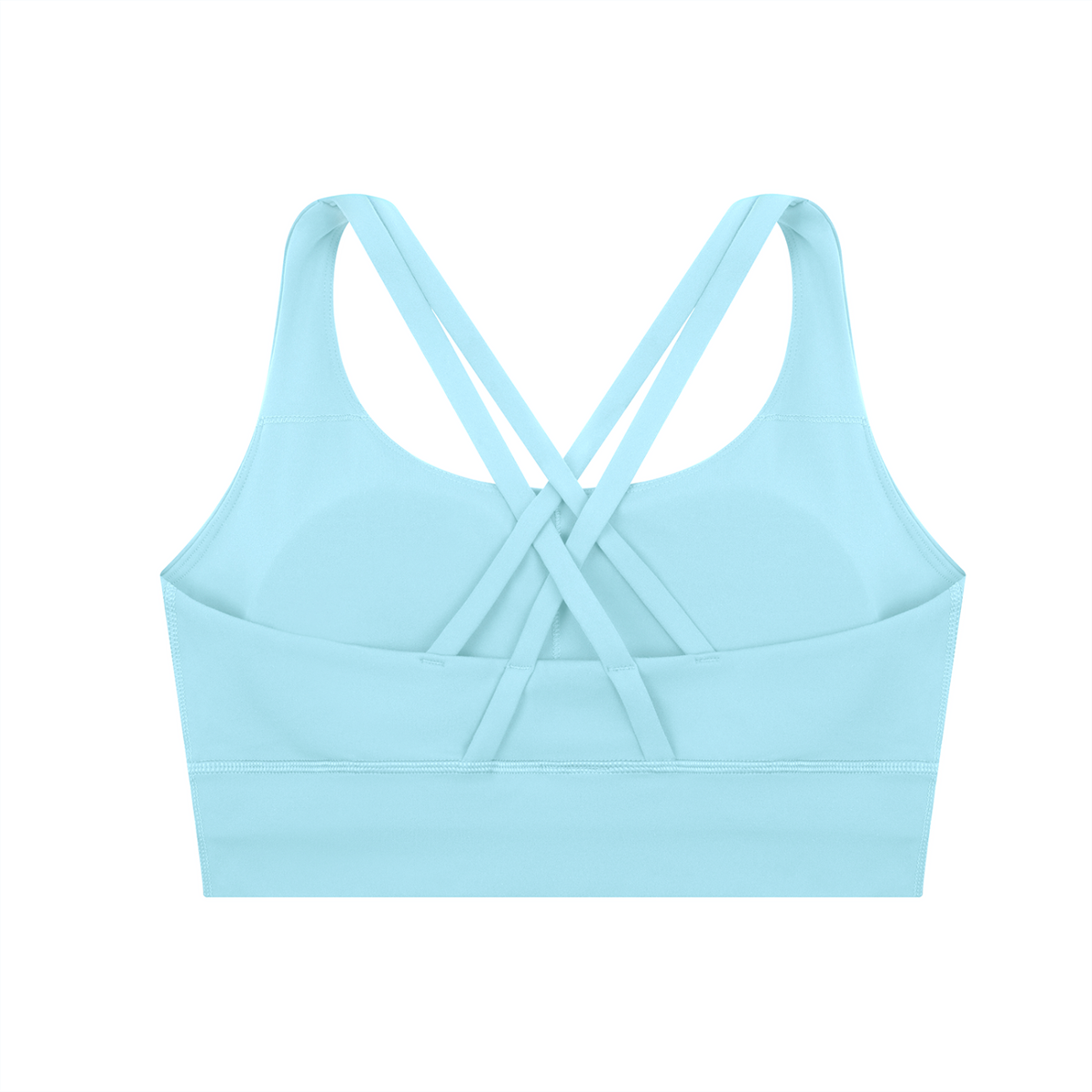 " PEACH CHEEKS " Strappy Criss-Cross Sports Bra