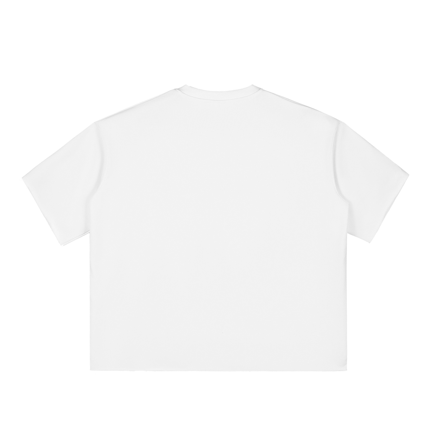 Make Money Boxy 4s Half-Sleeve Raw-Edge T-Shirt
