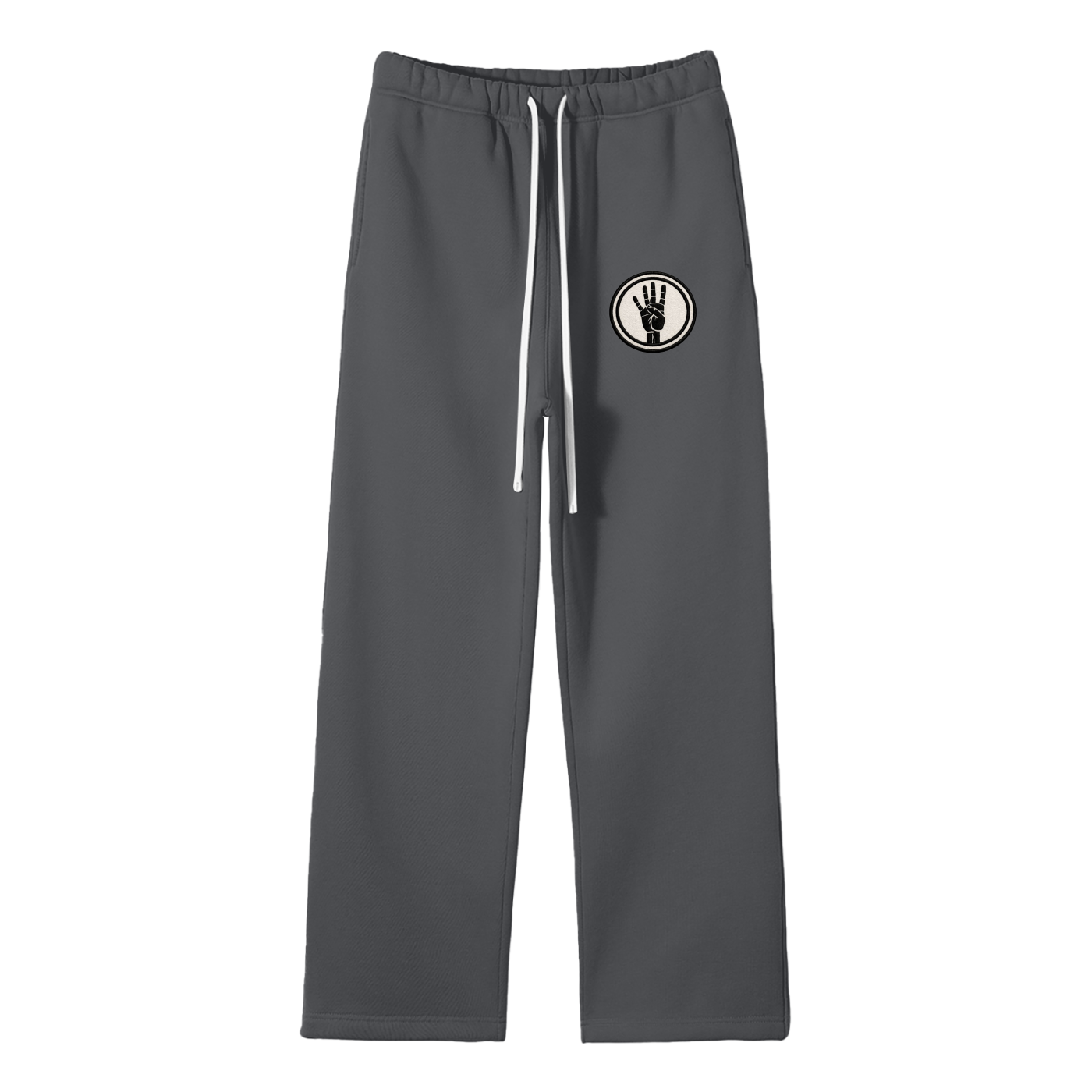 4ever4s Unisex Solid Color Fleece Straight Leg Pants