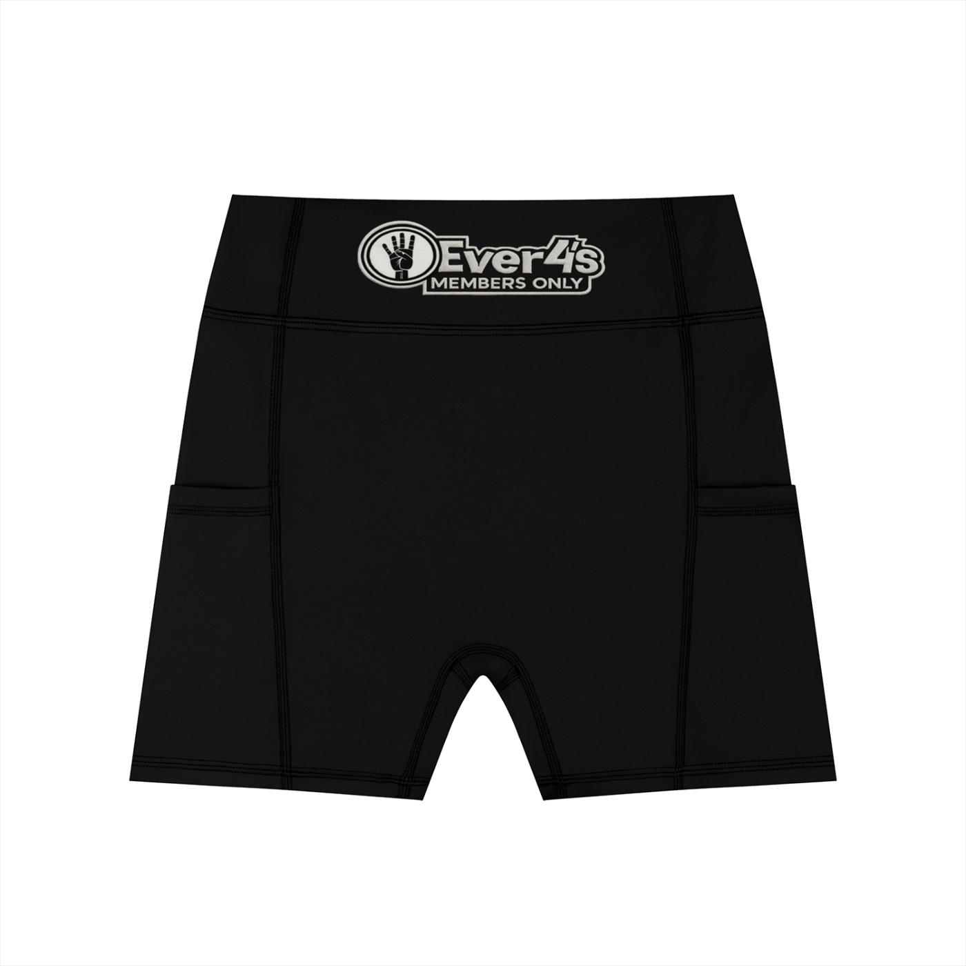 4ever4s Women's High-Waisted Pocket Biker Shorts