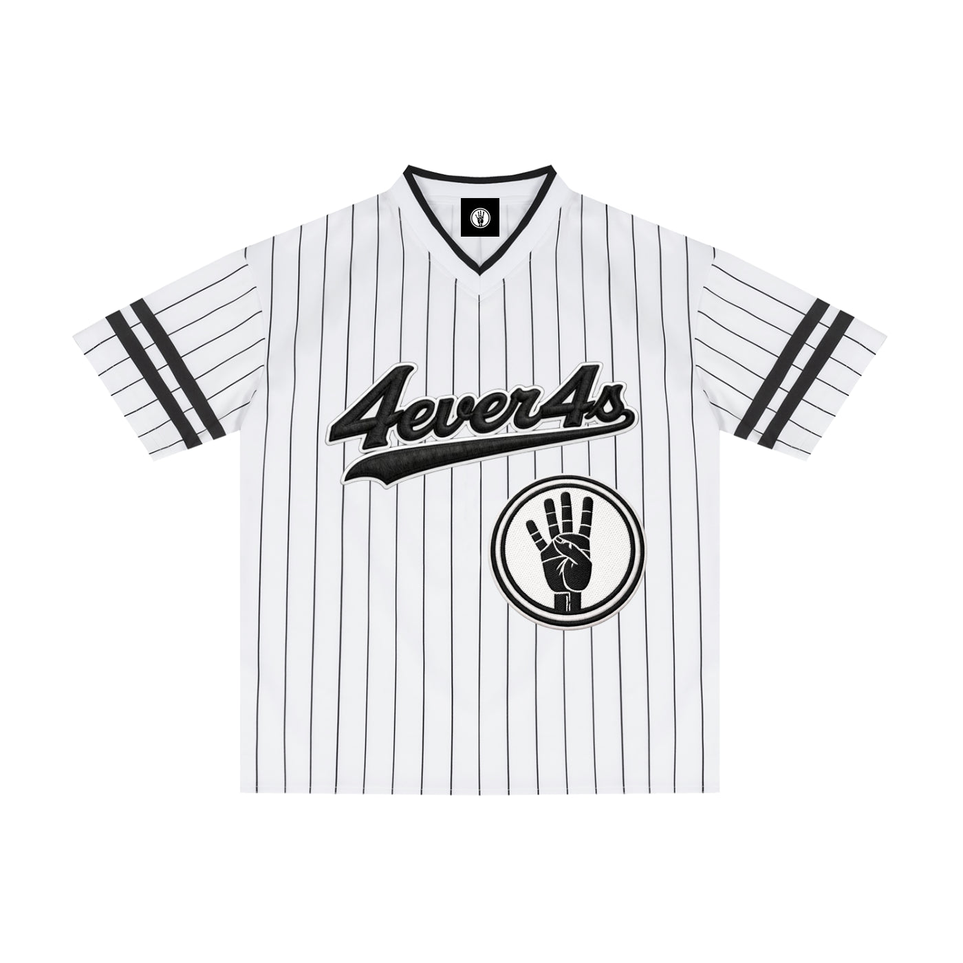 4ever4s Unisex Striped Loose V-Neck T-Shirt