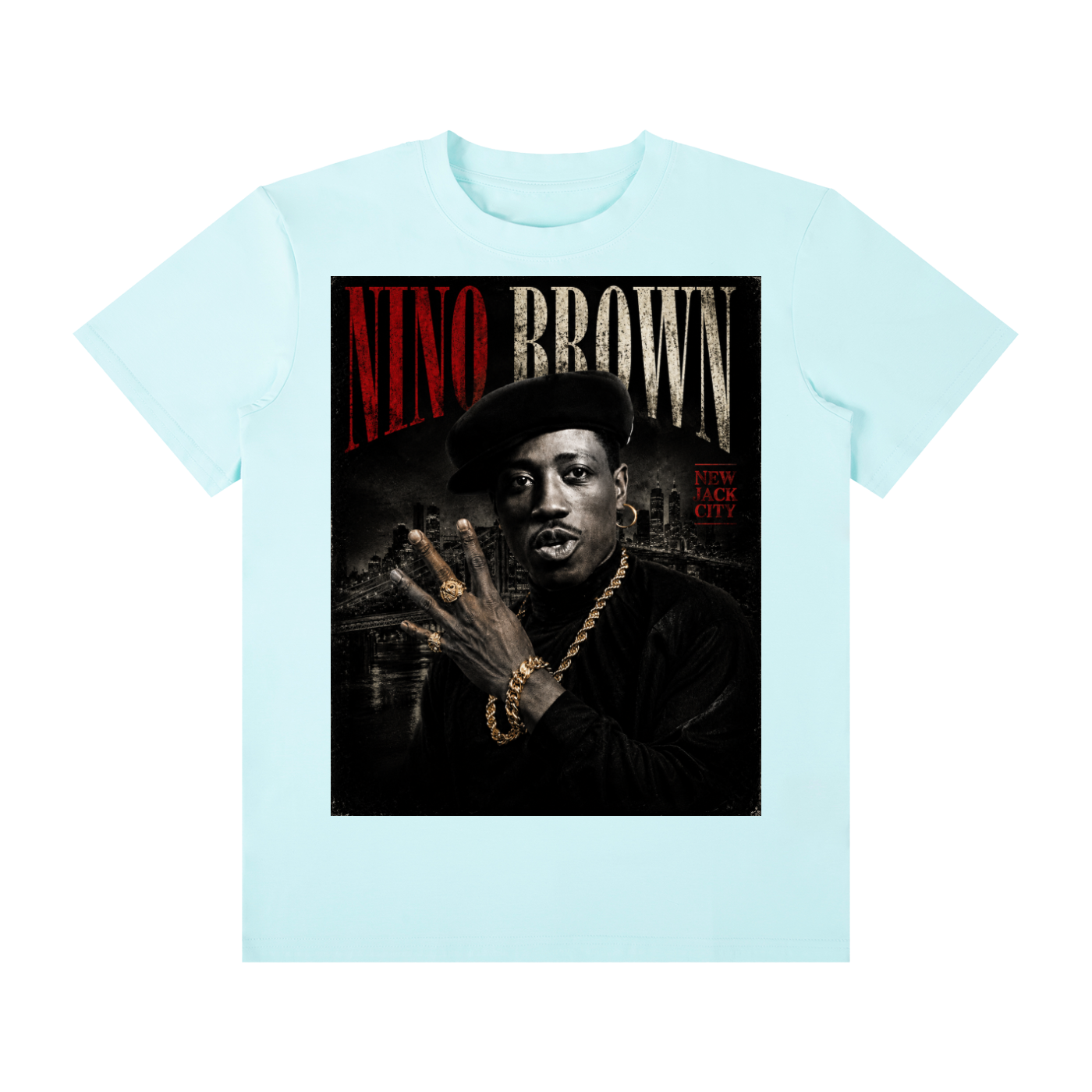 Nino Brown 4ever4s Unisex Classic Crew Neck Cotton T-Shirt
