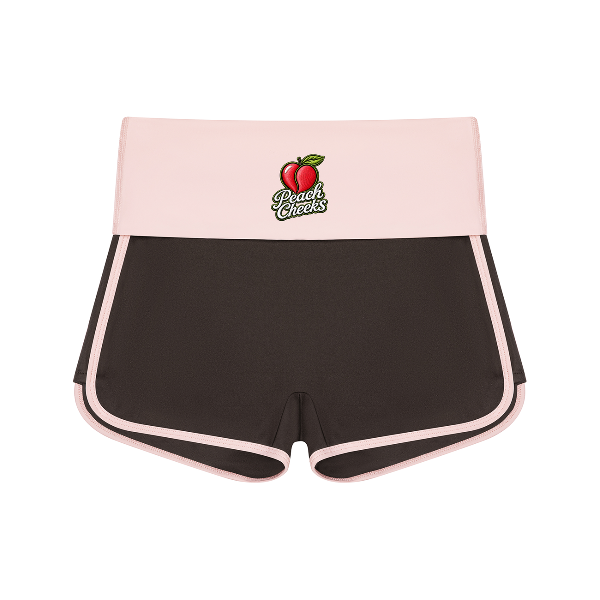 "PEACH CHEEKS" Women’s Color Block Yoga Shorts