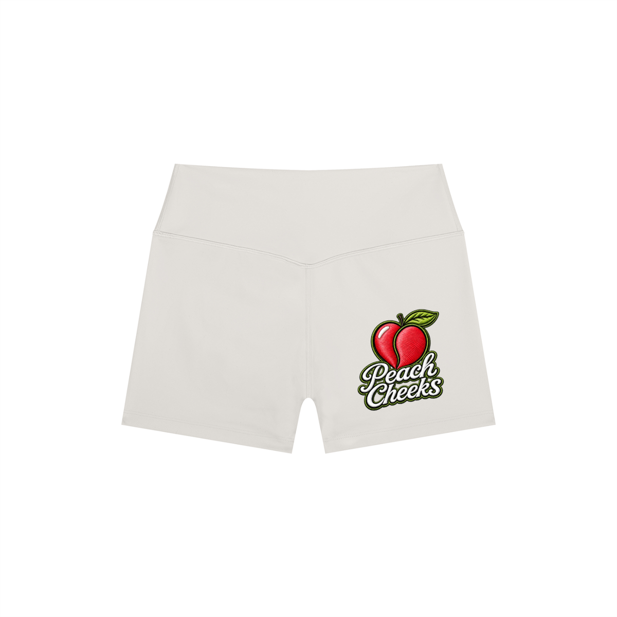 "Peach Cheeks" Women’s High Rise Yoga Shorts