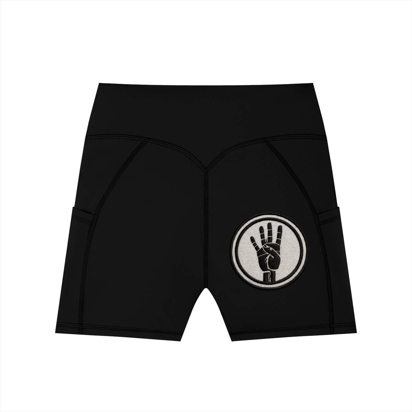 4ever4s Women's High-Waisted Pocket Biker Shorts
