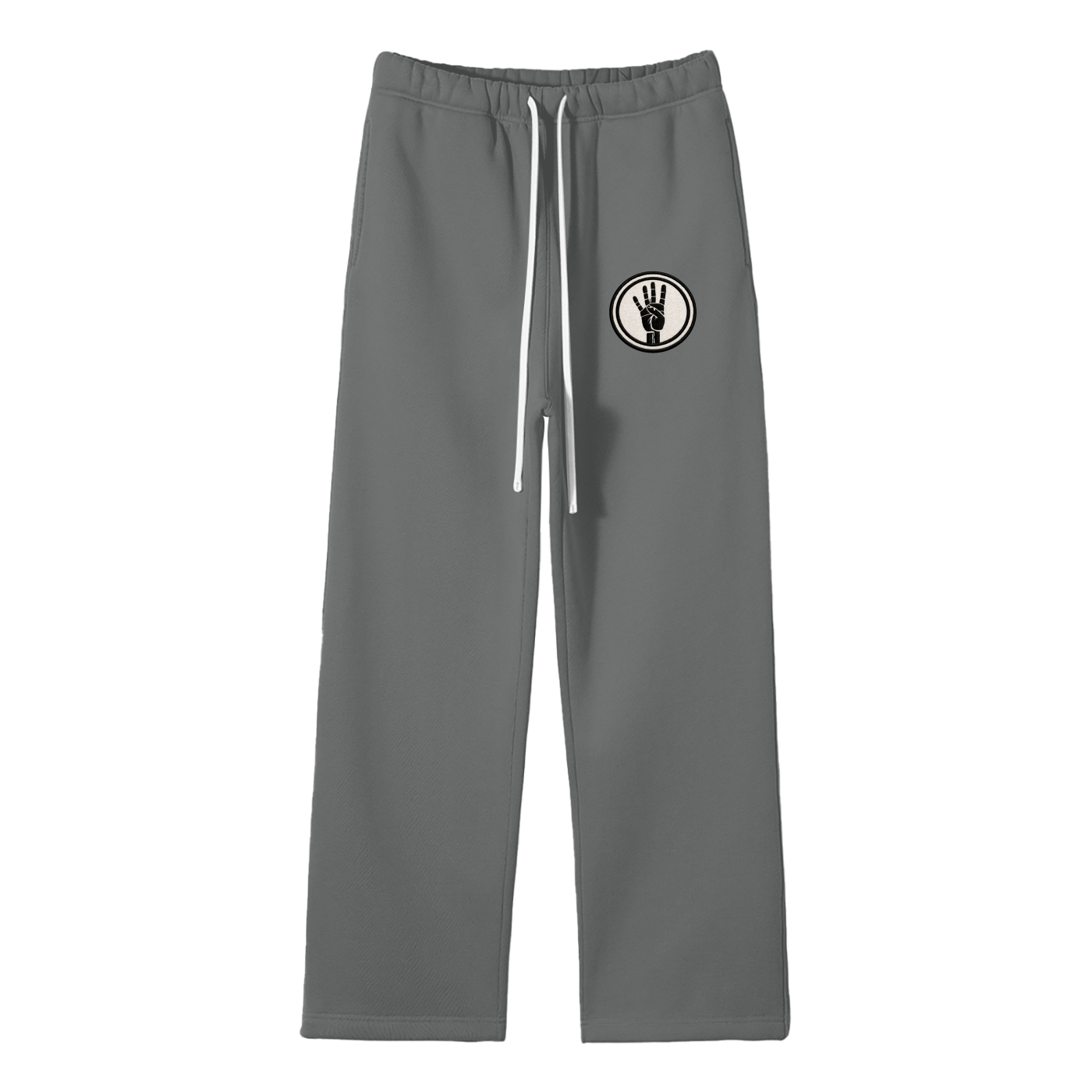 4ever4s Unisex Solid Color Fleece Straight Leg Pants