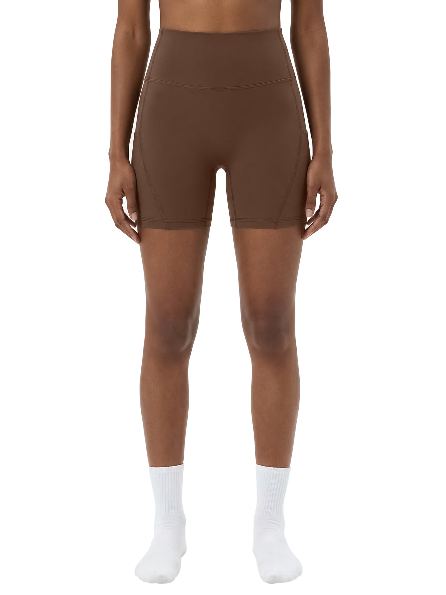 4ever4s Women's High-Waisted Pocket Biker Shorts